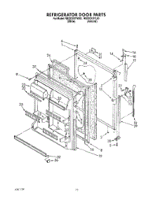 07 - Refrigerator Door parts for Whirlpool Oven RB22CKXYN00 / from AppliancePartsPros.com