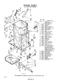 02 - Frame parts for Whirlpool SDC800000 / from AppliancePartsPros.com
