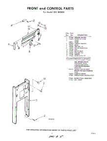05 - Front And Control , Lit / Optional parts for Whirlpool SDC800000 / from AppliancePartsPros.com
