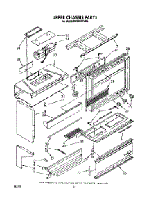 06 - Upper Chassis parts for Whirlpool Range RM988PXVN5 / from AppliancePartsPros.com