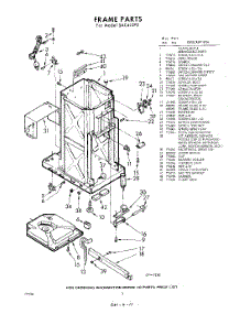 02 - Frame parts for Whirlpool SAC410P0 / from AppliancePartsPros.com
