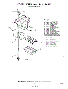 03 - Power Screw And Ram parts for Whirlpool SAC410P0 / from AppliancePartsPros.com