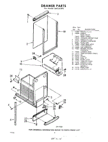 04 - Drawer parts for Whirlpool SAC410P0 / from AppliancePartsPros.com