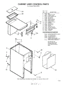 05 - Cabinet And Control , Lit / Optional parts for Whirlpool SAC410P0 / from AppliancePartsPros.com