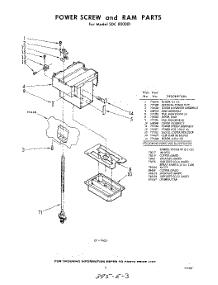 03 - Power Screw And Ram parts for Whirlpool SDC800001 / from AppliancePartsPros.com