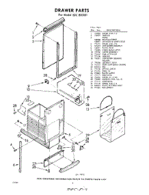 04 - Drawer parts for Whirlpool SDC800001 / from AppliancePartsPros.com