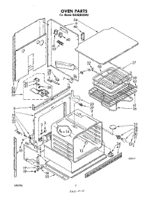 04 - Oven parts for Whirlpool Oven RB2600XKW0 / from AppliancePartsPros.com
