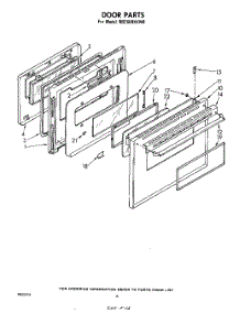 06 - Door parts for Whirlpool Oven RB2600XKW0 / from AppliancePartsPros.com