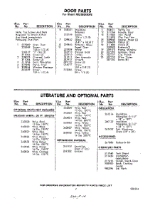 07 - Lit / Optional parts for Whirlpool Oven RB2600XKW0 / from AppliancePartsPros.com
