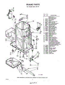 02 - Frame parts for Whirlpool SAC410P1 / from AppliancePartsPros.com