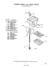 03 - Power Screw And Ram parts for Whirlpool SAC410P1 / from AppliancePartsPros.com