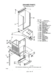 04 - Drawer parts for Whirlpool SAC410P1 / from AppliancePartsPros.com