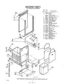 04 - Drawer parts for Whirlpool SDC800002 / from AppliancePartsPros.com