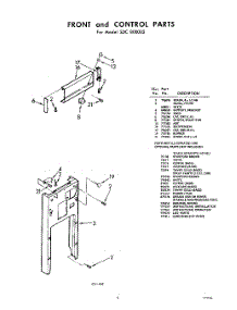 05 - Front And Control parts for Whirlpool SDC800002 / from AppliancePartsPros.com