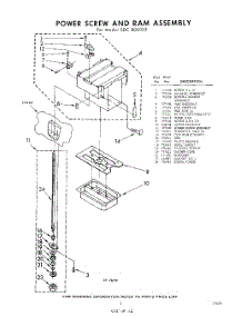 03 - Power Screw And Ram parts for Whirlpool SDC800003 / from AppliancePartsPros.com