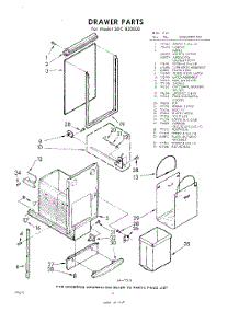 04 - Drawer parts for Whirlpool SDC800003 / from AppliancePartsPros.com