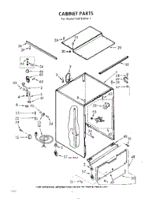 02 - Cabinet parts for Whirlpool SAF300W1 / from AppliancePartsPros.com