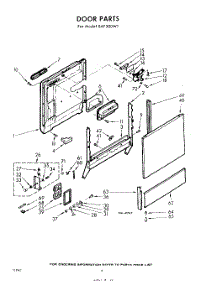 04 - Door parts for Whirlpool SAF300W1 / from AppliancePartsPros.com