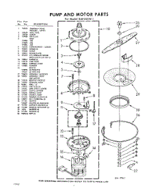07 - Pump And Motor parts for Whirlpool SAF300W1 / from AppliancePartsPros.com