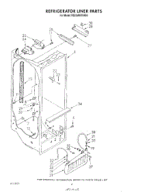 03 - Refrigerator Liner parts for Whirlpool Refrigerator RS25AWXVL00 / from AppliancePartsPros.com