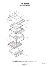 04 - Shelf parts for Whirlpool Refrigerator RS25AWXVL00 / from AppliancePartsPros.com