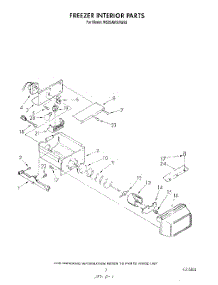 06 - Freezer Interior parts for Whirlpool Refrigerator RS25AWXVL00 / from AppliancePartsPros.com