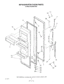 07 - Refrigerator Door parts for Whirlpool Refrigerator RS25AWXVL00 / from AppliancePartsPros.com