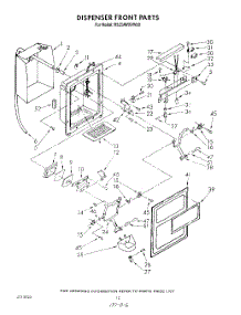 09 - Dispenser Front parts for Whirlpool Refrigerator RS25AWXVL00 / from AppliancePartsPros.com