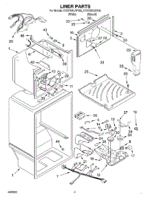 02 - Liner parts for Kitchenaid Refrigerator KTRR22KJWH00 / from AppliancePartsPros.com