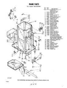 02 - Frame parts for Whirlpool SDC850000 / from AppliancePartsPros.com