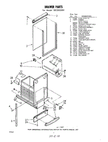 04 - Drawer parts for Whirlpool SDC850000 / from AppliancePartsPros.com