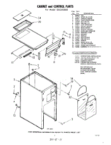 05 - Cabinet And Controls, Lit / Optional parts for Whirlpool SDC850000 / from AppliancePartsPros.com