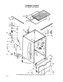 02 - Cabinet parts for Whirlpool SAF325W0 / from AppliancePartsPros.com