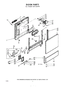 04 - Door parts for Whirlpool SAF325W0 / from AppliancePartsPros.com