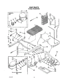 10 - Unit parts for Whirlpool Refrigerator RS25AWXVL02 / from AppliancePartsPros.com
