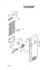 11 - Air Flow parts for Whirlpool Refrigerator RS25AWXVL02 / from AppliancePartsPros.com