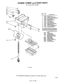 03 - Power Screw And Ram parts for Whirlpool SDC850001 / from AppliancePartsPros.com