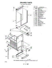 04 - Drawer parts for Whirlpool SDC850001 / from AppliancePartsPros.com