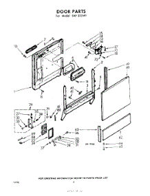 04 - Door parts for Whirlpool SAF325W1 / from AppliancePartsPros.com
