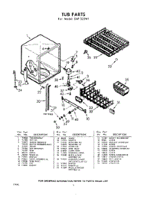 06 - Tub parts for Whirlpool SAF325W1 / from AppliancePartsPros.com