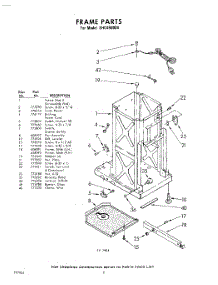 02 - Frame parts for Whirlpool SHC450000 / from AppliancePartsPros.com