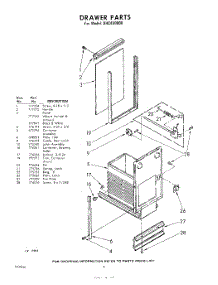 04 - Drawer parts for Whirlpool SHC450000 / from AppliancePartsPros.com