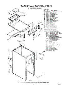 05 - Cabinet And Control , Lit / Optional parts for Whirlpool SDC850002 / from AppliancePartsPros.com