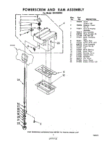 03 - Power Screw And Ram parts for Whirlpool SHC450002 / from AppliancePartsPros.com