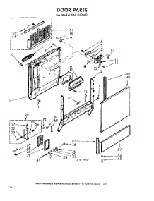 04 - Door parts for Whirlpool SAF330W0 / from AppliancePartsPros.com