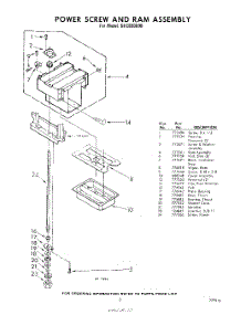 03 - Power Screw And Ram parts for Whirlpool SHC800000 / from AppliancePartsPros.com