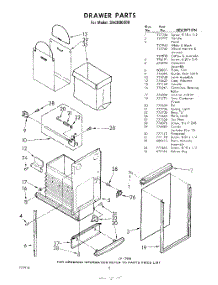 05 - Drawer parts for Whirlpool SHC800000 / from AppliancePartsPros.com