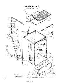 02 - Cabinet parts for Whirlpool SAF330W1 / from AppliancePartsPros.com