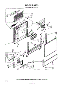 04 - Door parts for Whirlpool SAF330W1 / from AppliancePartsPros.com