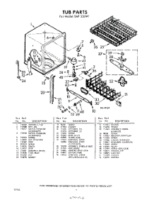 06 - Tub parts for Whirlpool SAF330W1 / from AppliancePartsPros.com